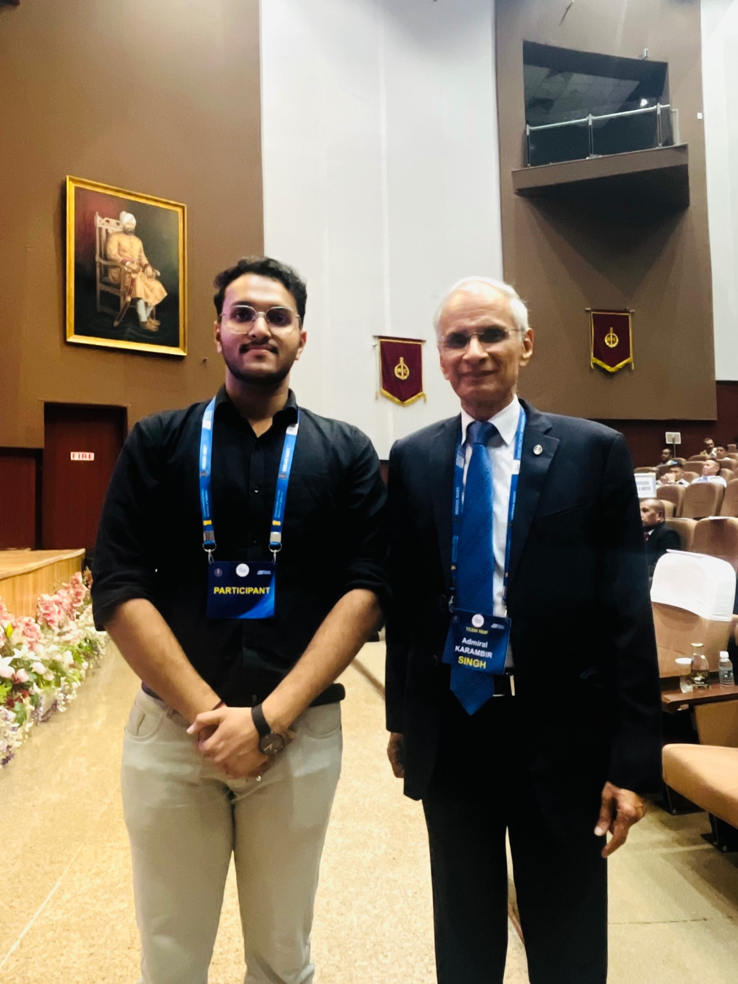With Admiral Karambir Singh, maritime security conference