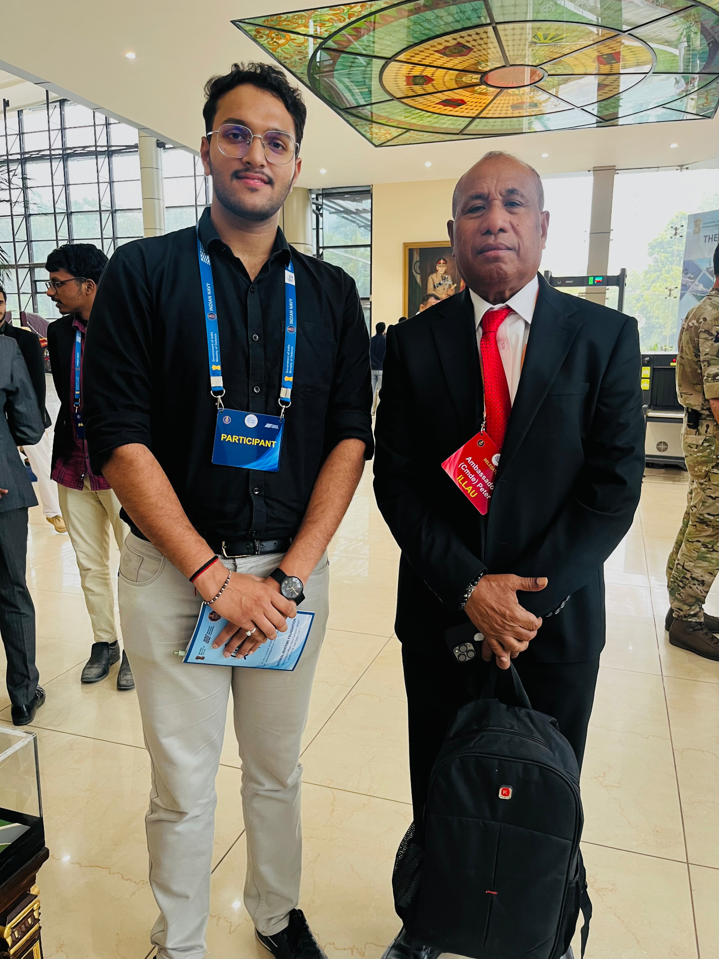 With Ambassador (Cmde) Peter Illau, National Maritime Foundation
