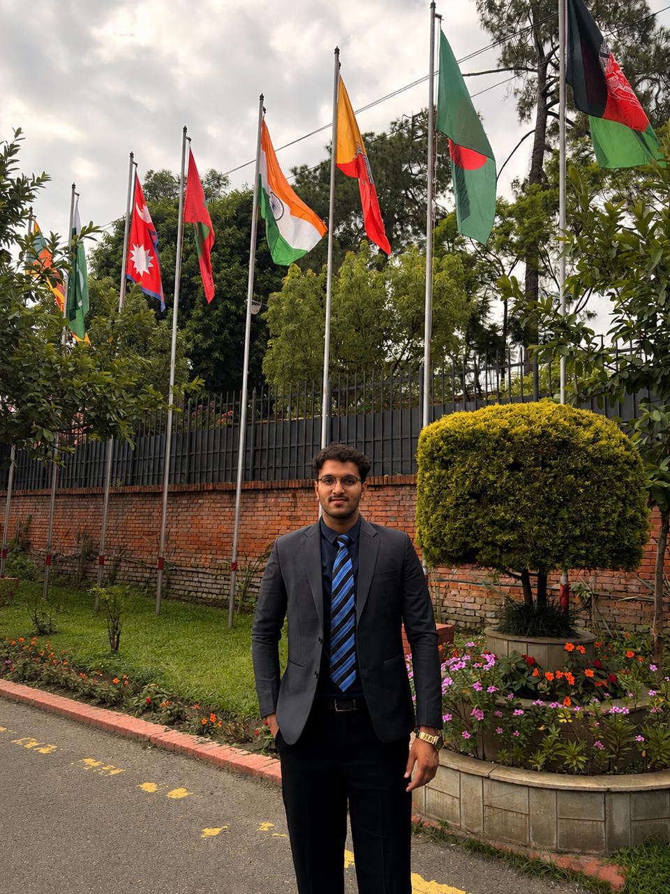 Member-state flags, SAARC Secretariat
