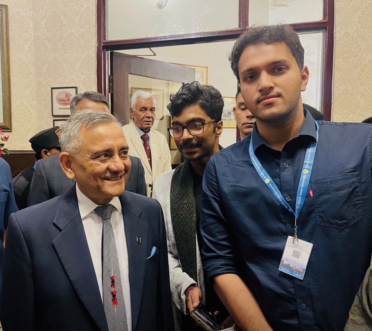In conversation at an academic convening